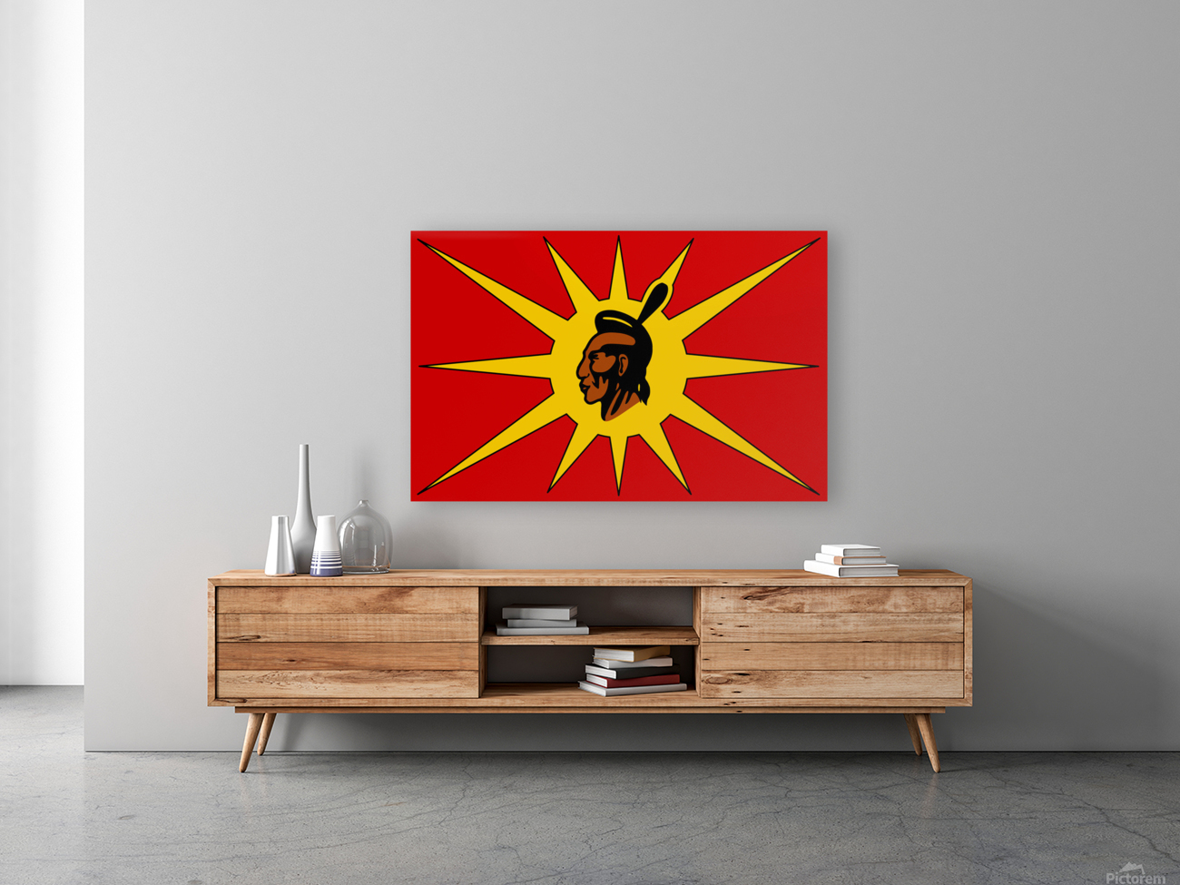 Mohawk Warrior Society Flag Reproduction