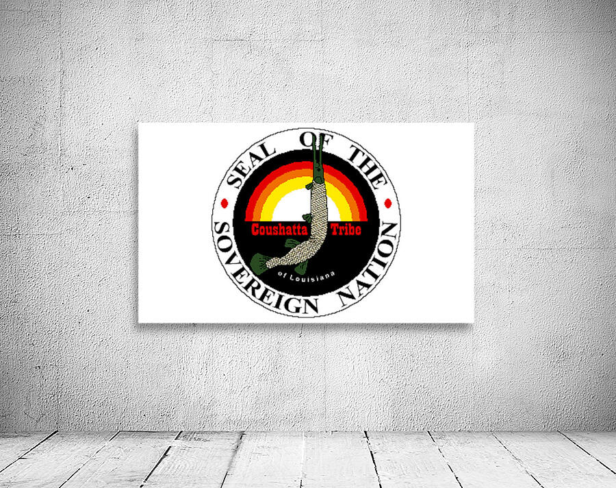 Coushatta Tribe Flag Wall Preview