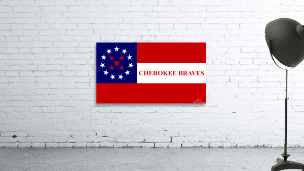Cherokee Braves Flag Wall Preview