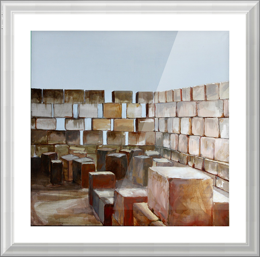 Bricks Picture Frame print