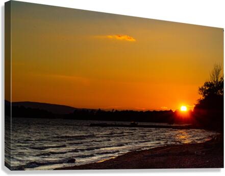 Sunset over the Adirondacks Canvas Print