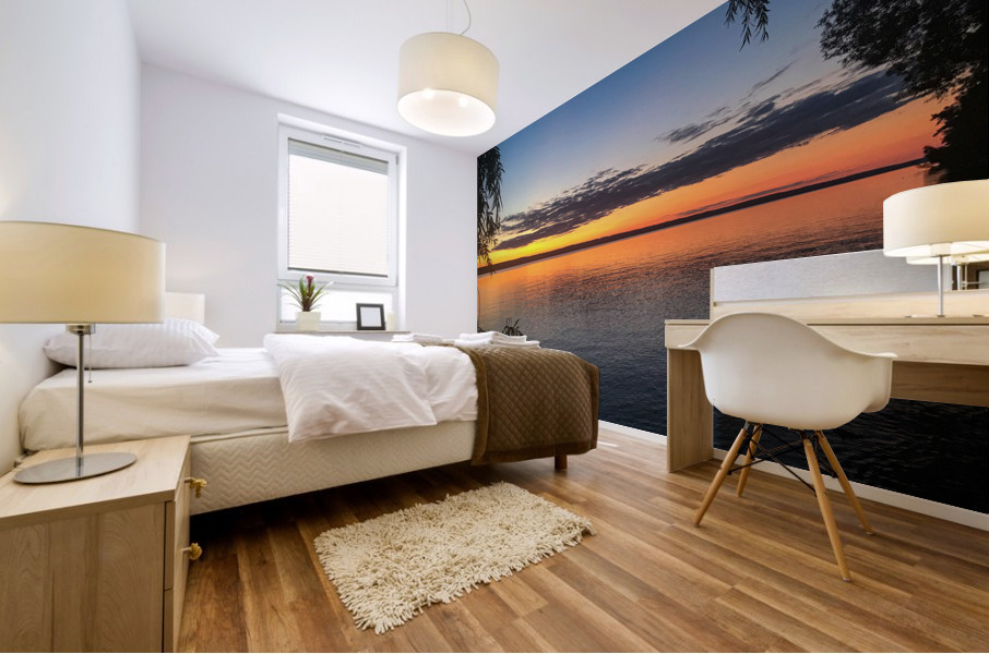 Seneca Lake sunset Mural print