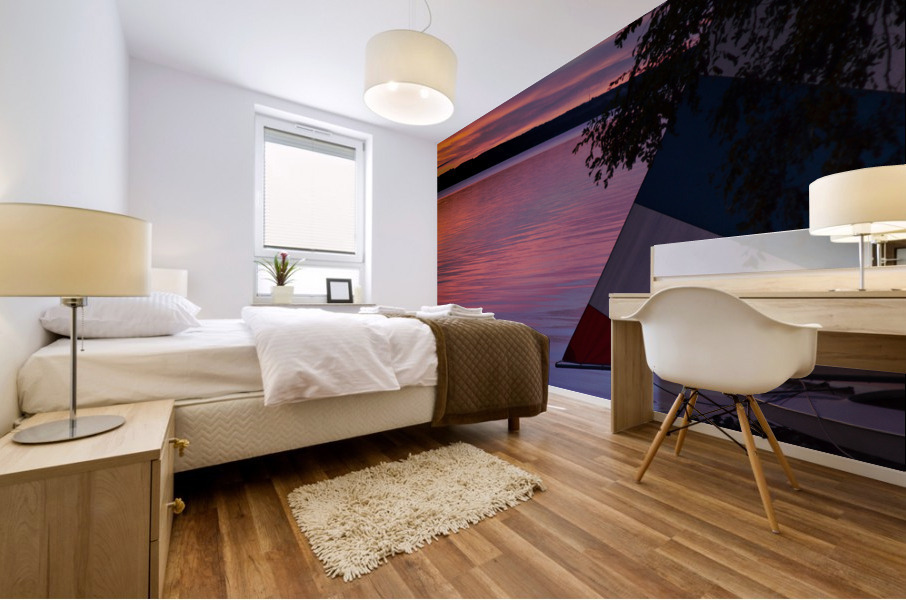 Seneca Lake Sunset Mural print
