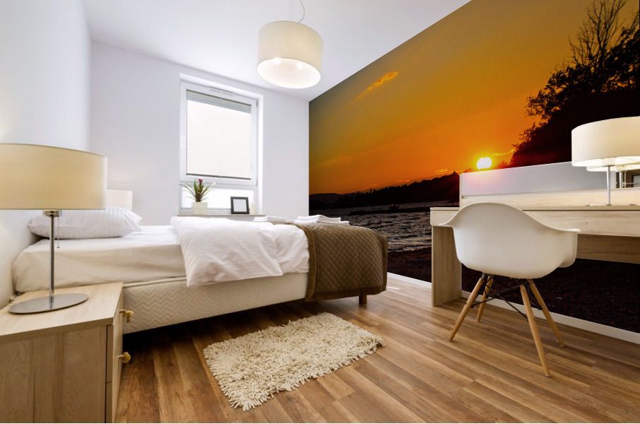 Sunset over the Adirondacks Mural print