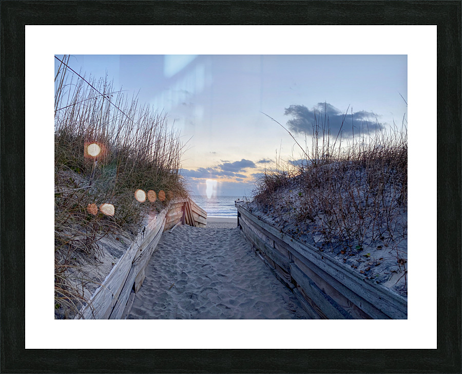 Sneak Peak at the Beach Picture Frame print