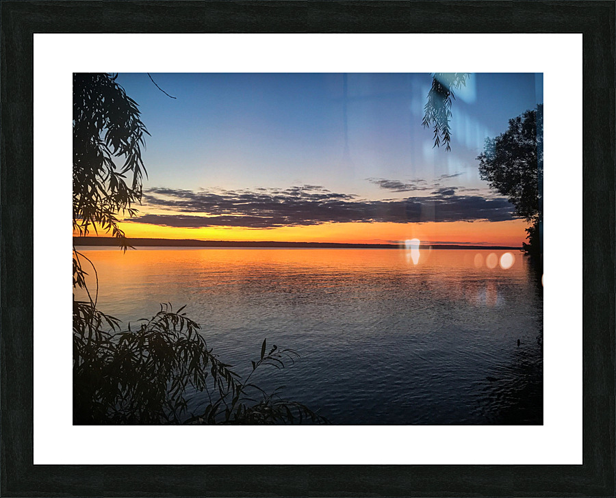 Seneca Lake sunset Picture Frame print