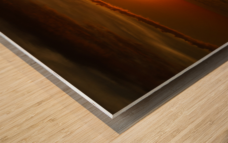 Holden Beach Sunset  Wood print
