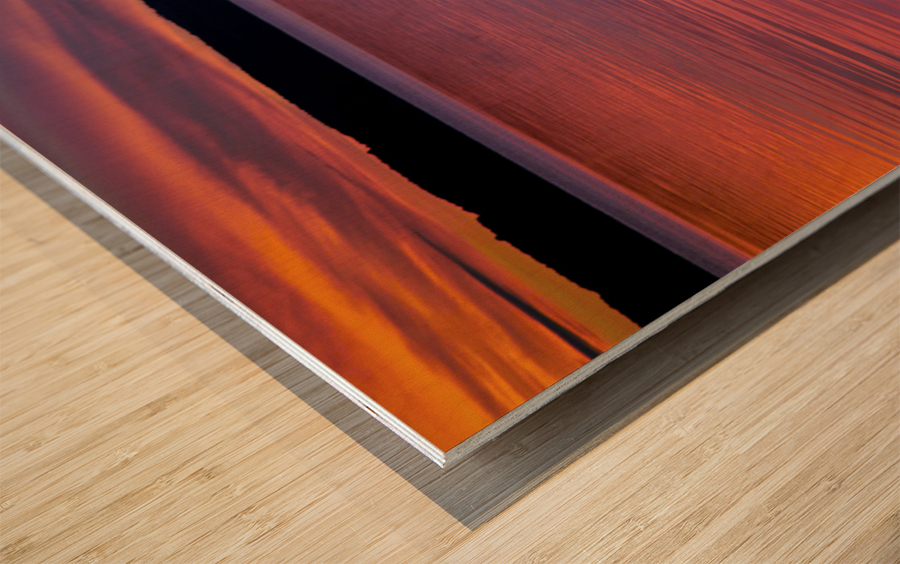 Seneca Lake Sunset Wood print