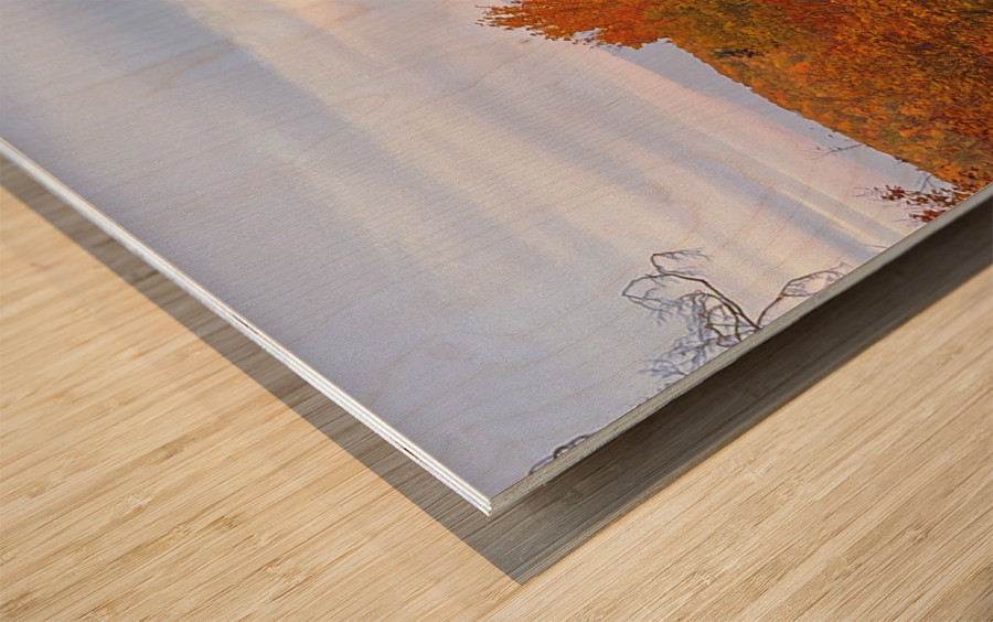 Fall on the Mountain Wood print