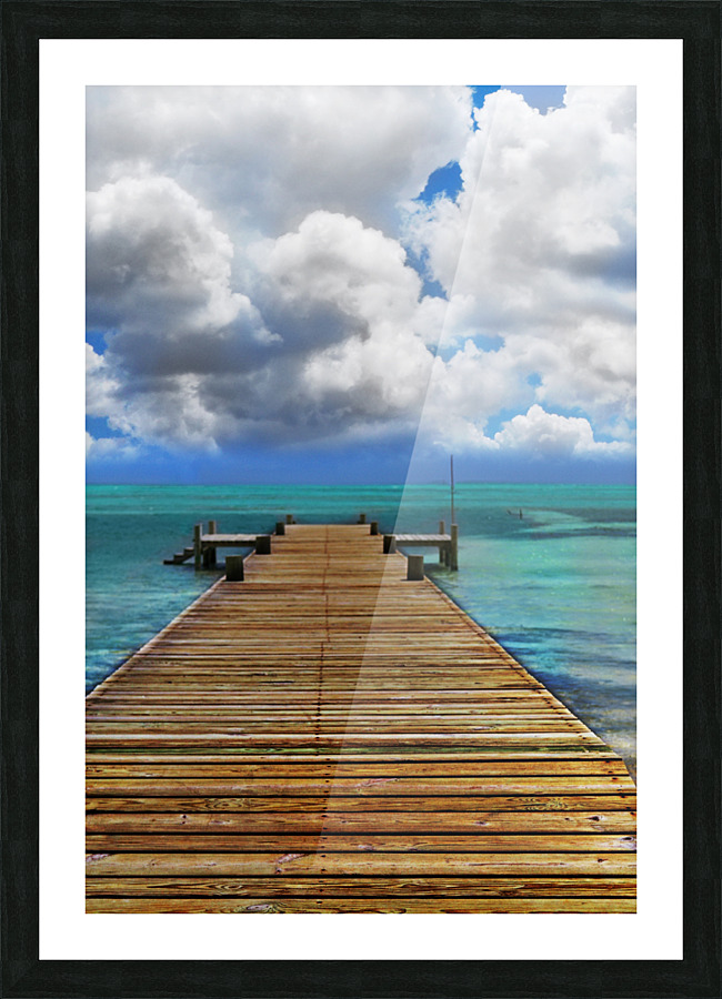 Blue water Picture Frame print