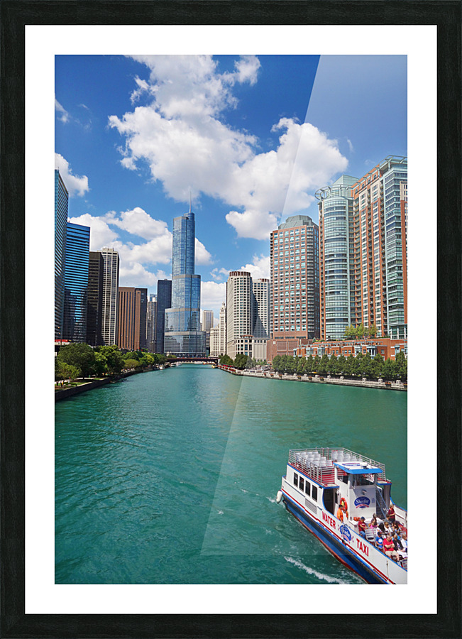 The Chicago River Picture Frame print