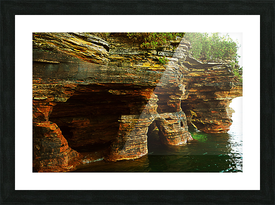 Devils Island shore line Picture Frame print