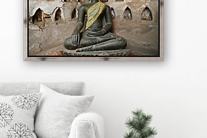 Black Buddha Statue Laos 6019 by Move-Art