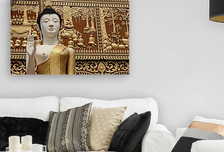 Buddha White - Laos 5940 by Move-Art