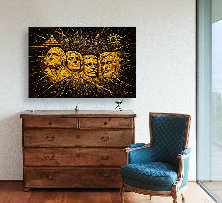 Golden Mount Rushmore Reproduction
