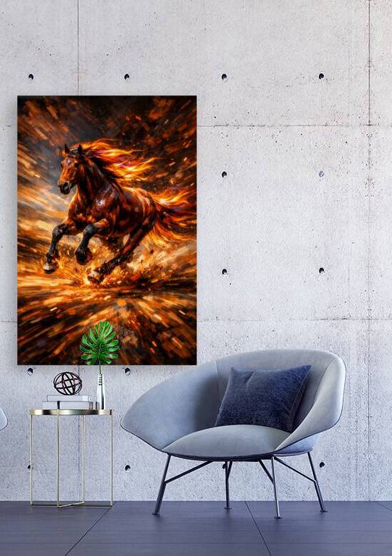 Fire Horse Inferno Gallop 1 by Miracle Droplet