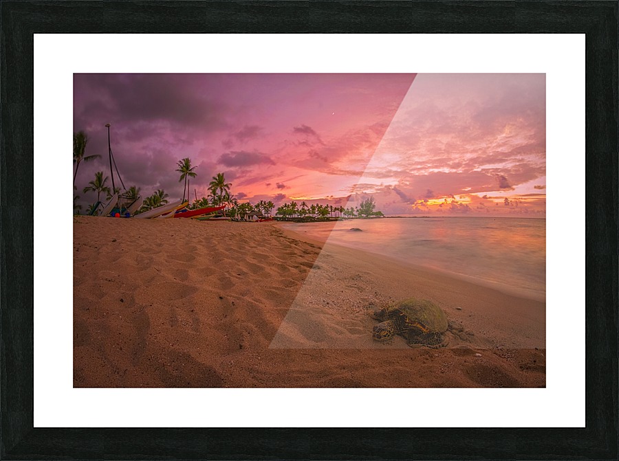 Sunset in Hawaii Picture Frame print