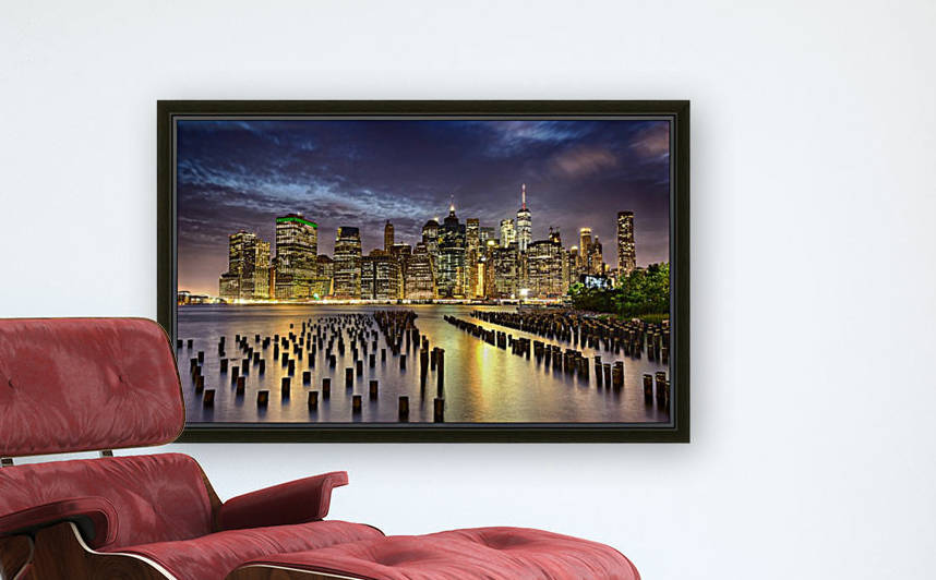 Manhattan at night by Cristian Grigore