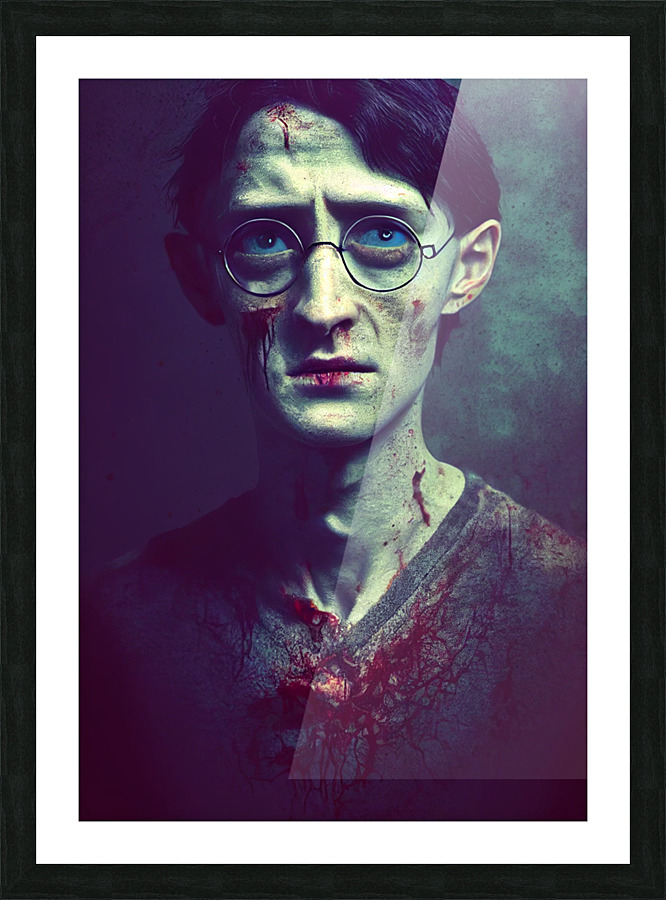 Zombie Potter  Picture Frame print