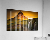 Waterfall at sunset Acrylic Print