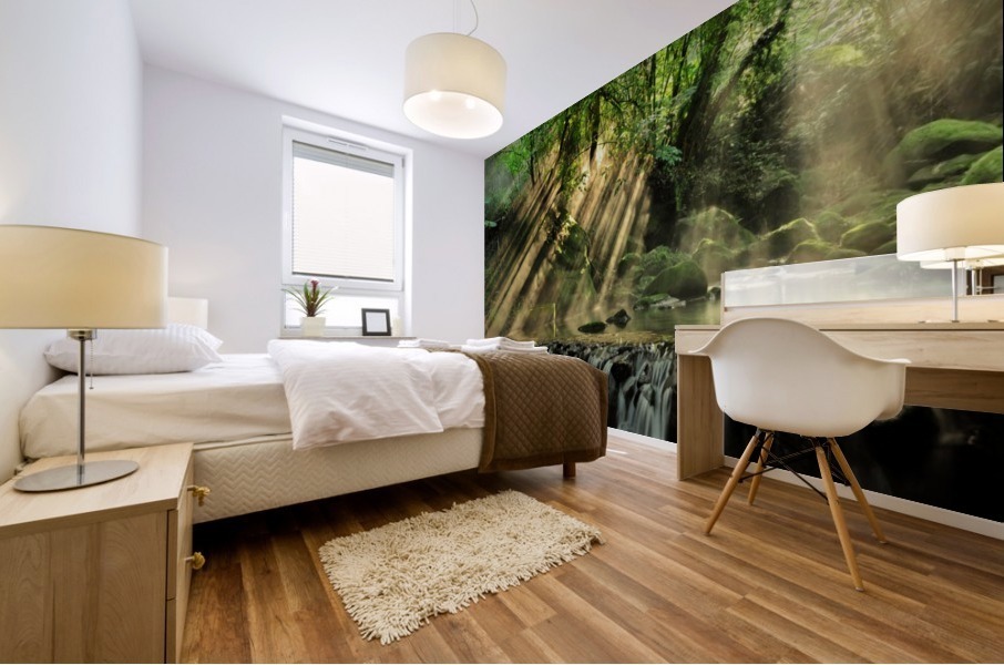 Misty Falls Mural print