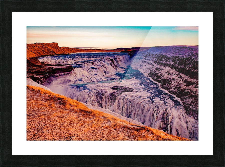 Painted Falls Picture Frame print
