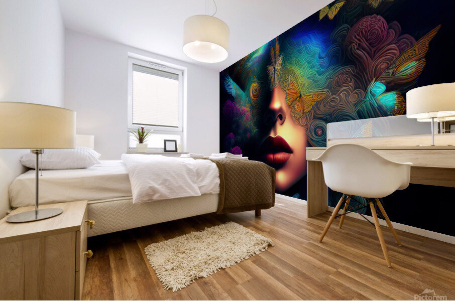 Psychedelia 01 Mural print