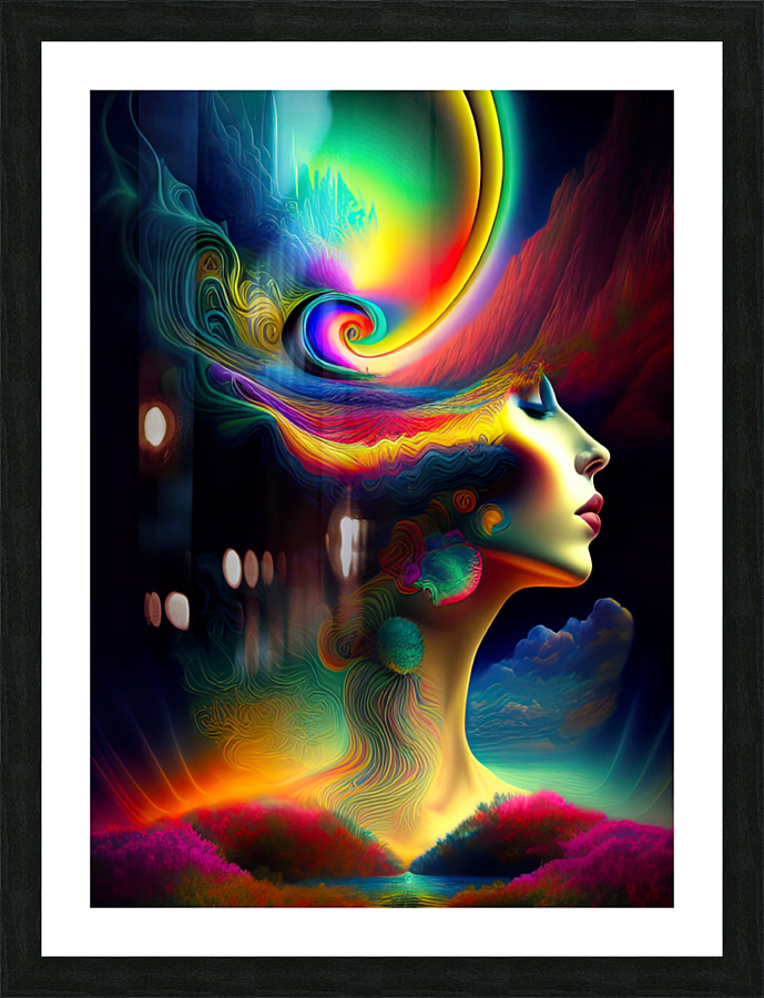 Cerebral Psychedelia Picture Frame print