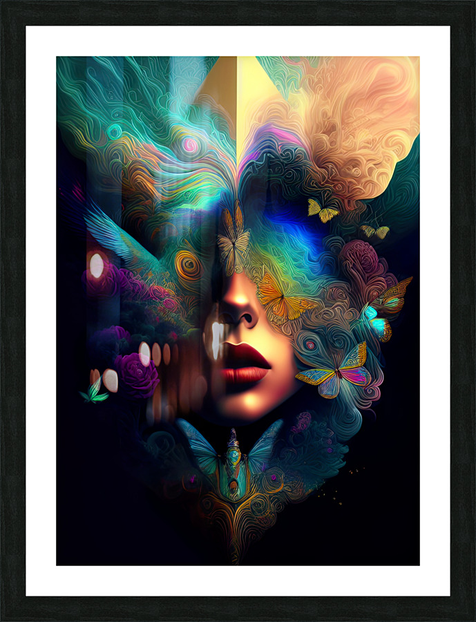 Psychedelia 01 Picture Frame print