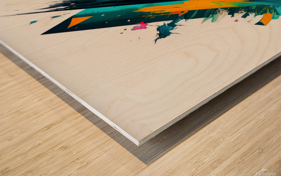 Deconstructing the Construct 02 Wood print