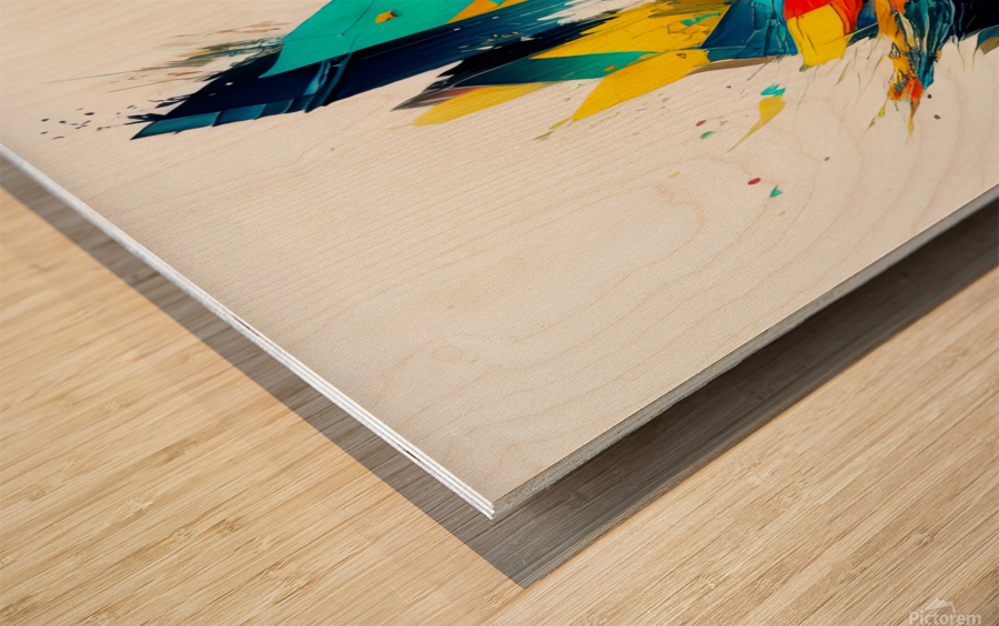 Deconstructing the Construct 03 Wood print