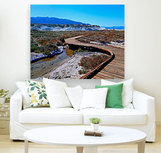 Death Valley National Park - Wooden Walkway by Marco Menezes Wall Art