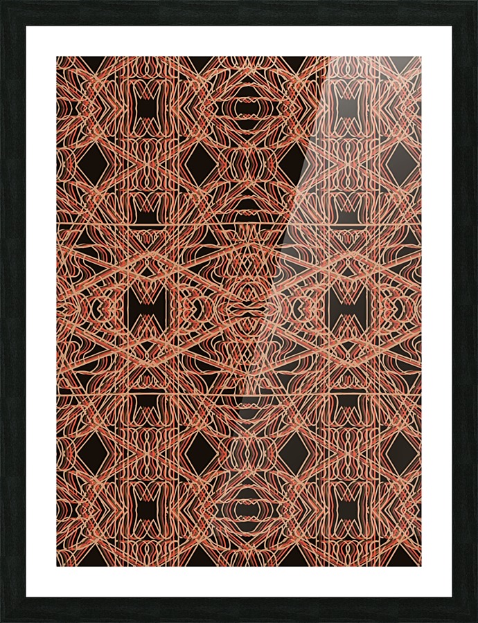 Patterned Print Picture Frame print