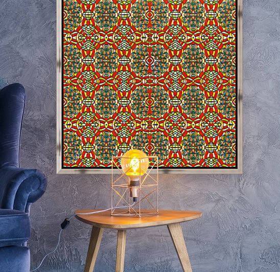  Patterned Print by Slate & Linen