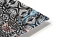 Black & White Patterned Print HD Metal print