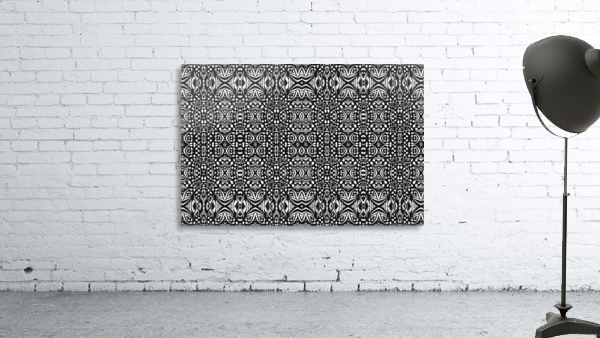 Black & White Patterned Print Wall Preview