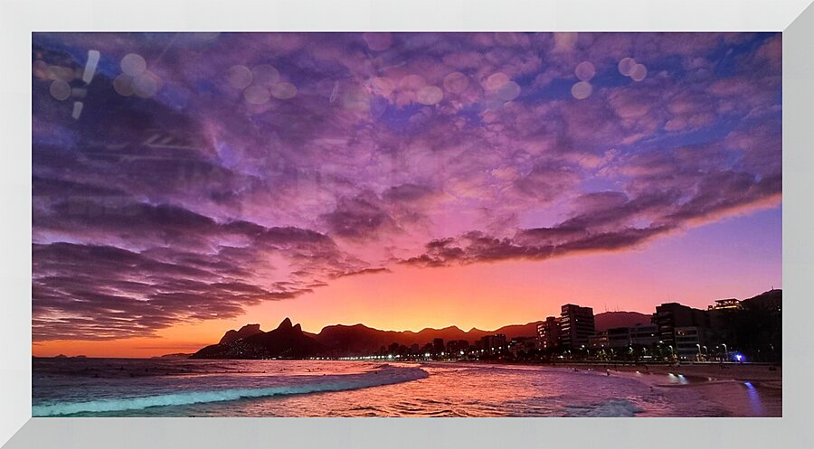 Sunset in Ipanema Picture Frame print