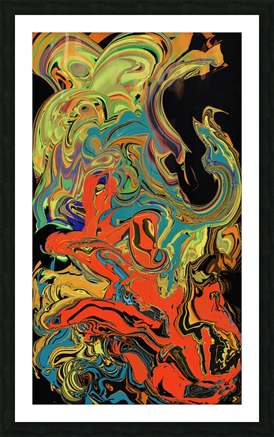 Flammes - Flames Picture Frame print