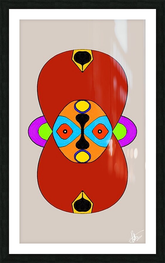 Masque - Mask Picture Frame print
