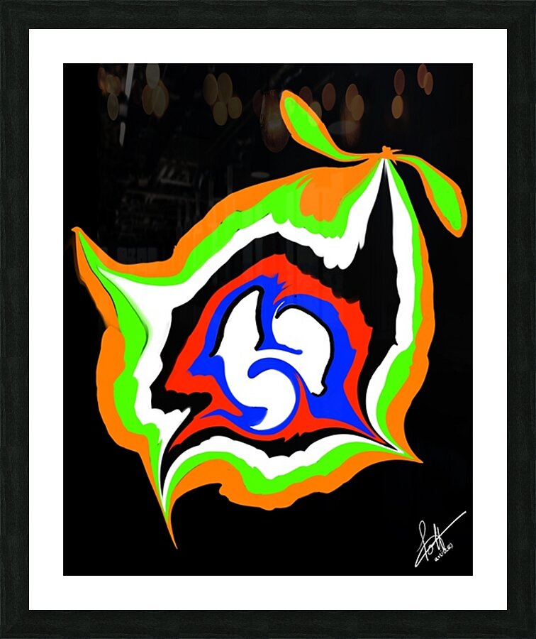 Oiseau Abstrait - Abstract Bird Picture Frame print