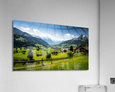  Stunning mural featuring the breathtaking beauty of the Swiss Alps Acrylic Print