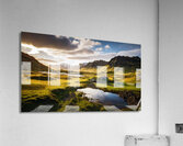 Stunning mural featuring an Icelandic landscape at sunset Acrylic Print
