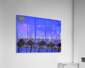 Trees vs sun blue Acrylic Print