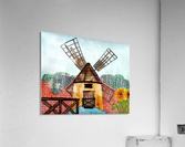  windmill -pacific & rustic landscape Acrylic Print