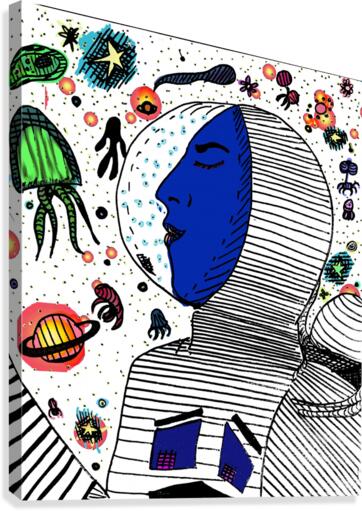 Dream sailor blue Canvas Print