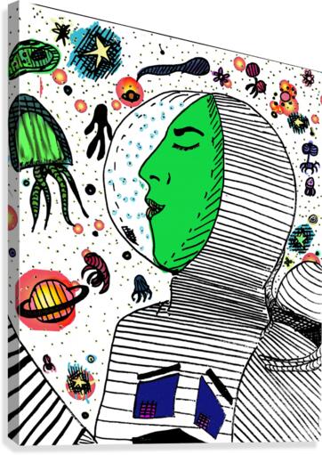 Dream sailor green Canvas Print