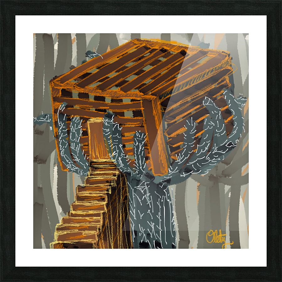 High House Picture Frame print