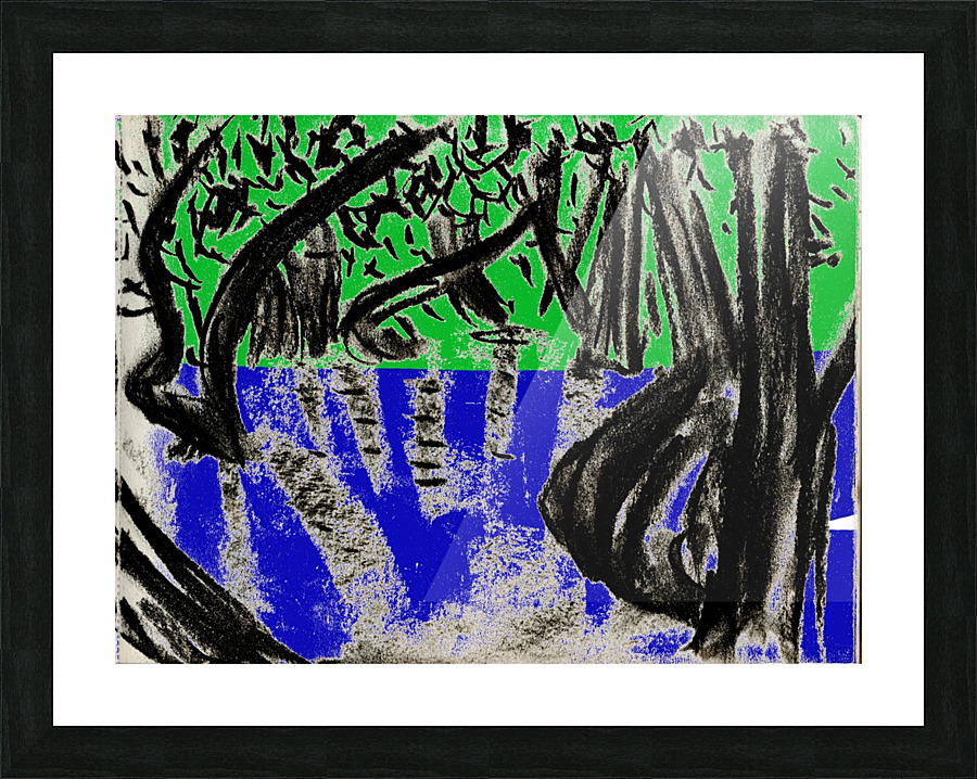 Jungle landscape Picture Frame print