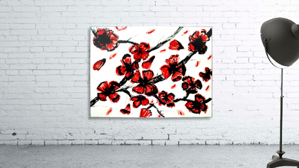 Flowers on wall Wall Preview
