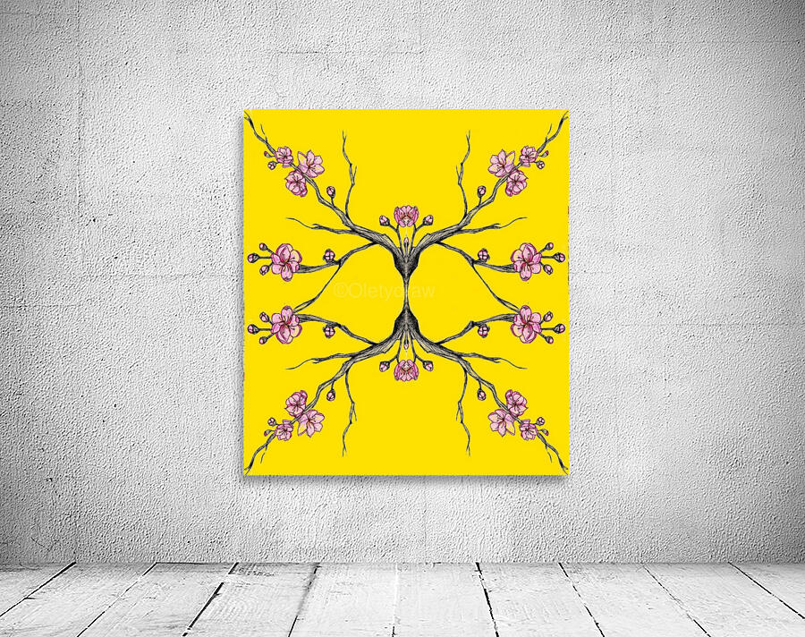 Tree pop yellow Wall Preview